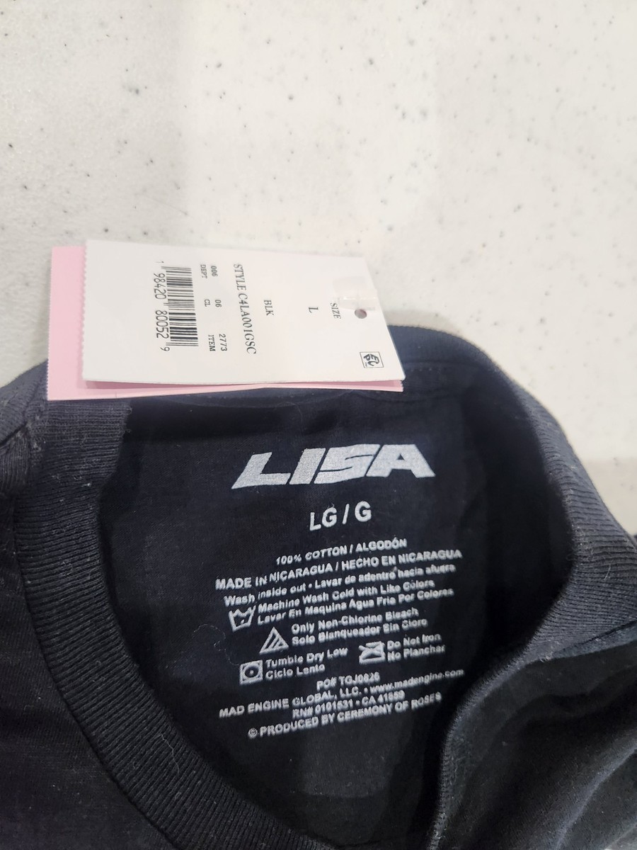 NEW BlackPink LISA Official Merch Alter Ego Graphic T-Shirt Tee