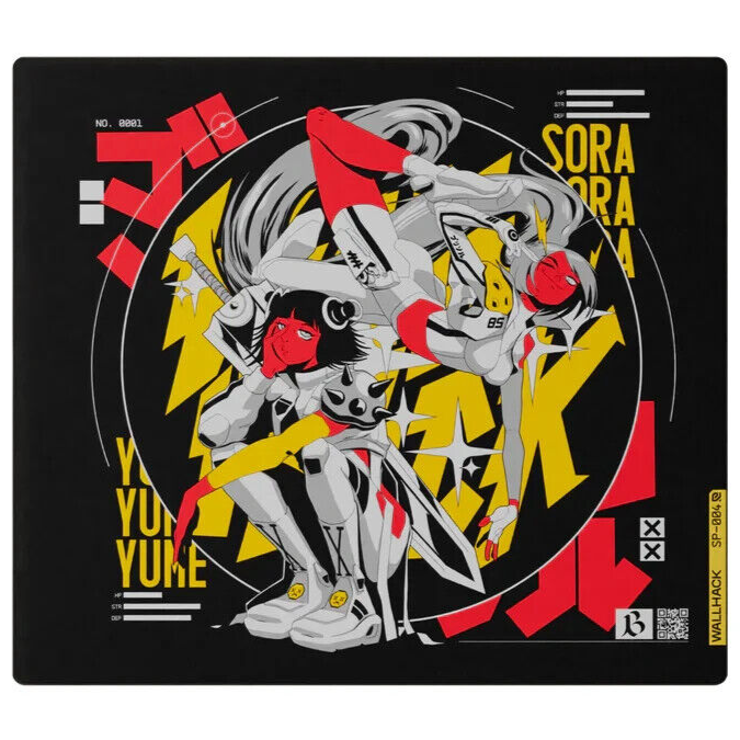 WALLHACK SKYPAD SP-004 Limited Edition Arcade Twins Glass Mouse