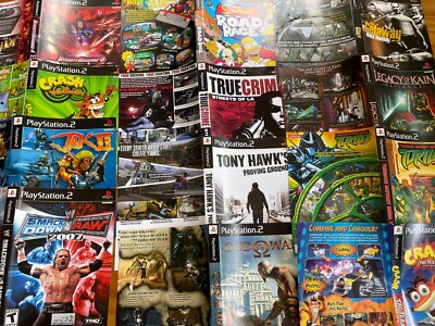 Sony PlayStation 2 PS2 Cover Art Inserts Original OEM Authentic