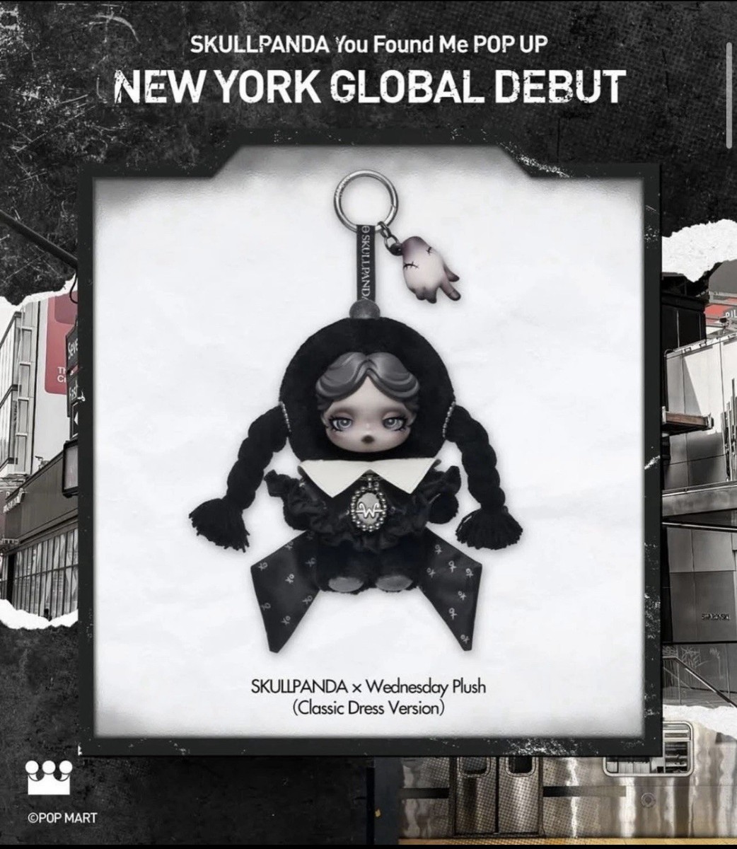 Pop Mart] Skullpanda x Wednesday - NYC Exclusive Classic Doll | eBay