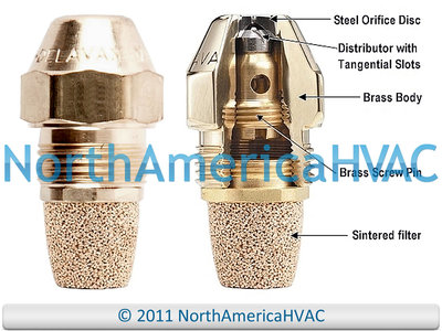 Furnace Oil Burner Nozzle .60 GPH 90 A Replaces Intertherm Nordyne