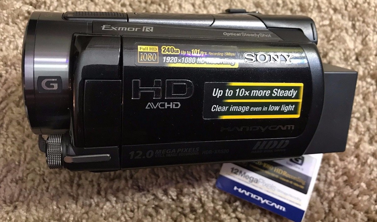 Sony HDR-XR520V 240GB HDD High Definition Camcorder w/12x Optical