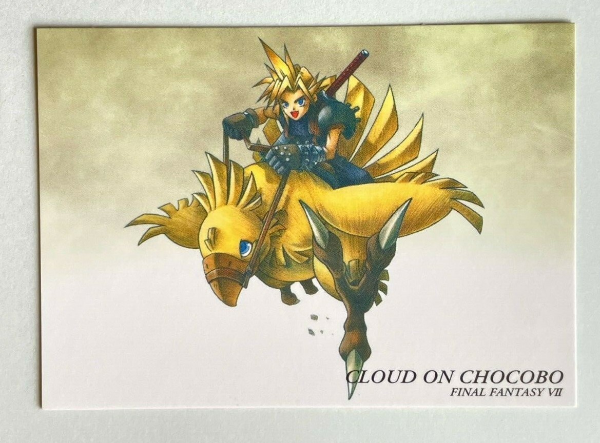 Cloud on Chocobo Final Fantasy VII FFVII FF7 Art Museum Trading