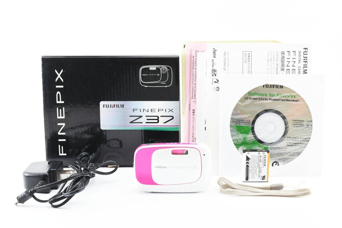 Excellent w/Box ]Fujifilm FinePix Z37 Pink/White 10.0 MP Digital