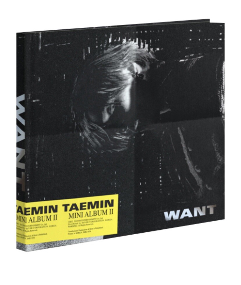 TAEMIN - WANT 2nd Mini Album SEALED Random Ver. CD + Photobook+etc