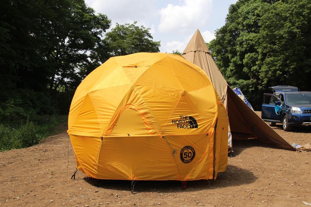THE NORTH FACE Geodome 4 Tent with Footprint NV21800 Saffron