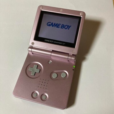 Game Boy Advance SP Nintendo Pink Game Handheld Console Only AGS