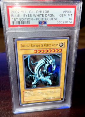 Blue Eyes White Dragon LOB First Edition PSA 10 Gem Mint