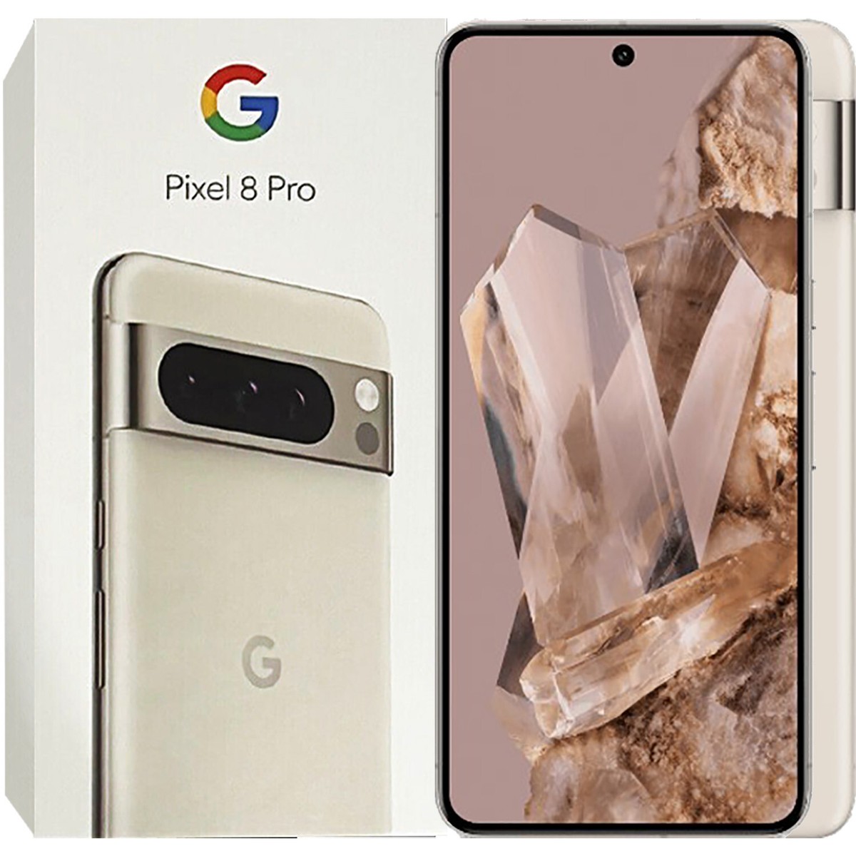 Google Pixel 8 Pro 5G Porcelain 128GB + 12GB Dual-Sim Unlocked