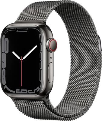 Apple Watch Series 7 41mm Case with Milanese Loop - Graphite