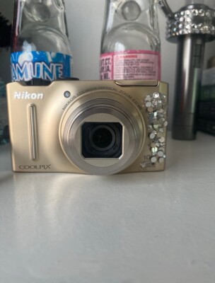 Nikon COOLPIX S8100 12.1MP Digital Camera - Gold for sale online