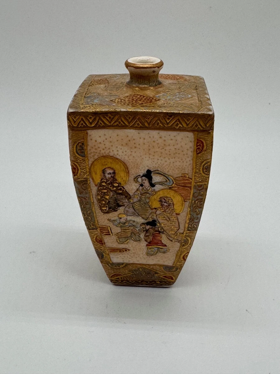 陶瓷多色古董日本原创古董花瓶| eBay