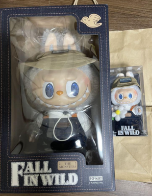 THE MONSTERS FALL IN WILD LABUBU Vinyl Plush Doll Big & Small Set