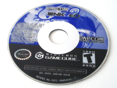 Capcom vs SNK 2 EO Nintendo GameCube Game Disc Arcade Fighting