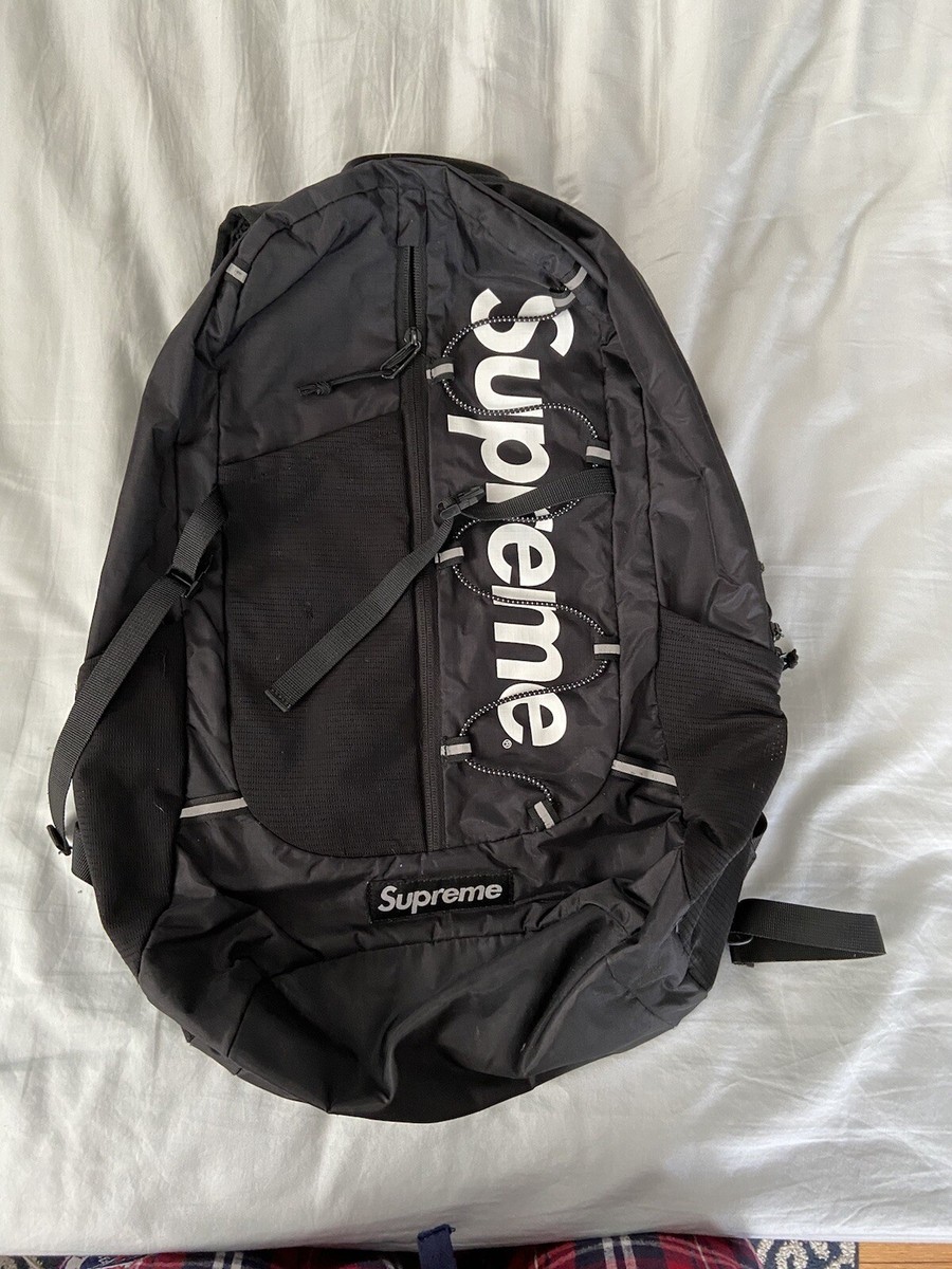 Supreme SS17 Backpack Black Used | eBay