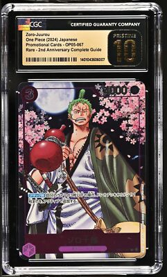 CGC 10 PRISTINE Japanese One Piece 2024 ZORO-JUUROU OP05-067 2ND
