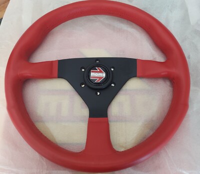 MOMO Steering wheel Model No. TYP V35 KBA 70068 NOS rare red
