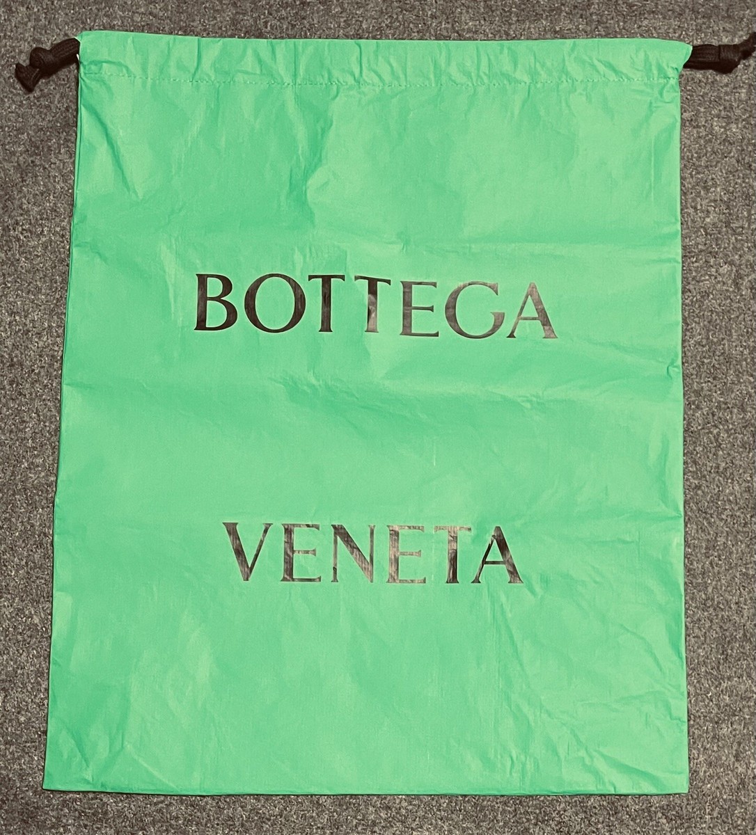 Authentic BOTTEGA VENETA Drawstring GREEN Water Resistant Dust Bag