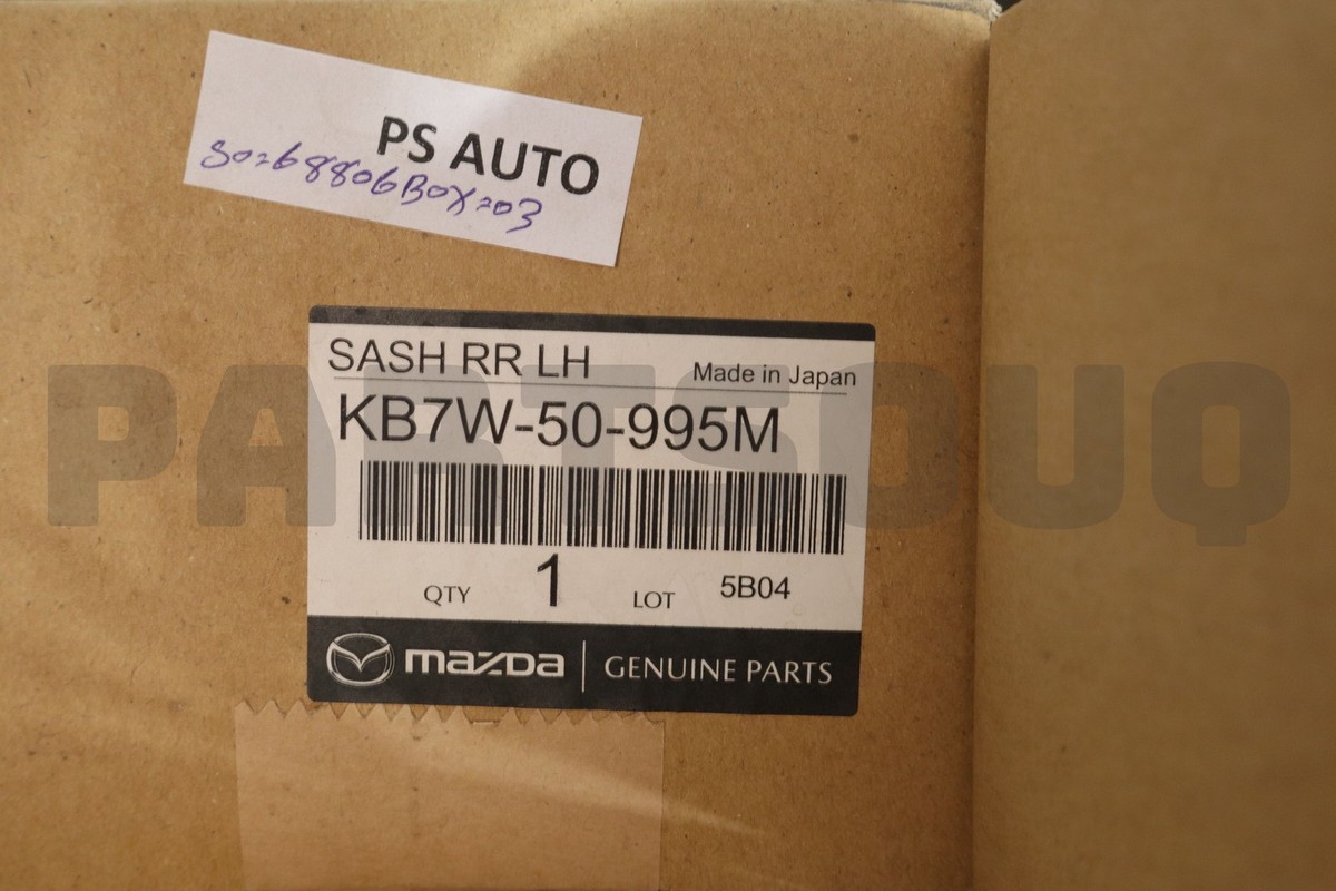 KB7W50995M Genuine Mazda MOULD(L),RR.SASH A KB7W-50-995M | eBay