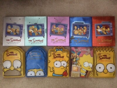 The Simpsons series 1-10 set seasons 1 2 3 4 5 6 7 8 9 10 DVD lot