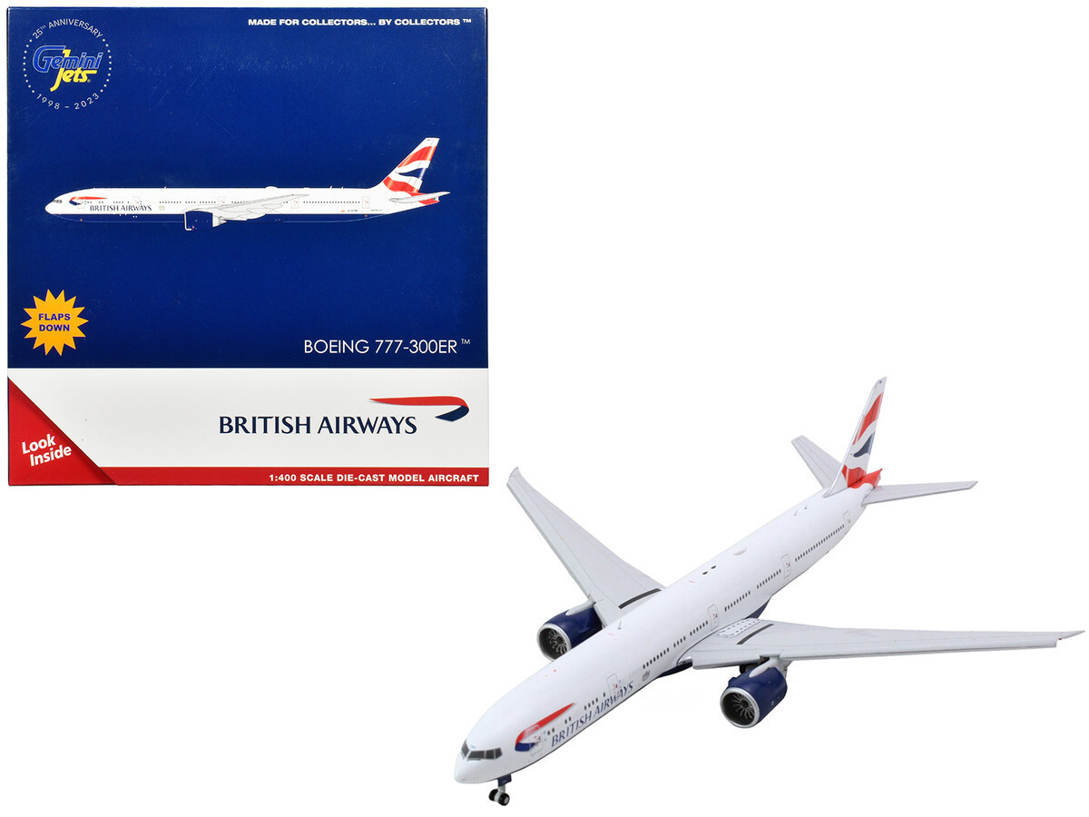Geminijets Boeing 777-300er Aircraft W/Flaps Down British Airways