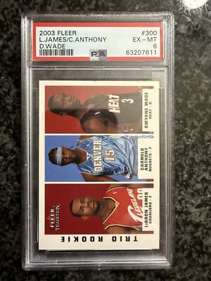 2003-04 Fleer Tradition - Trio Rookie LeBron James, Dwyane Wade