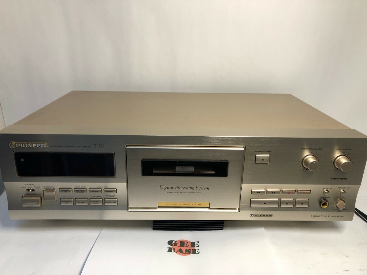 Pioneer T-D7 3 Head Single Cassette Deck Used Working Free