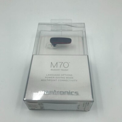 New In Box Plantronics M70 Bluetooth Headset Black Red (In Ear) | eBay