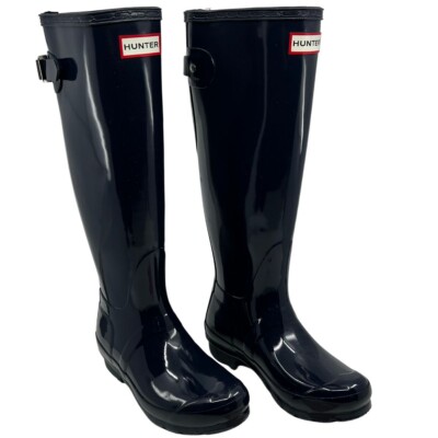 Hunter Womens Boots Original Tall Back Adjustable Gloss WFT1001RGL