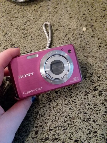 Sony Cyber-shot DSC-W220 12.1MP Digital Camera - Pink for sale