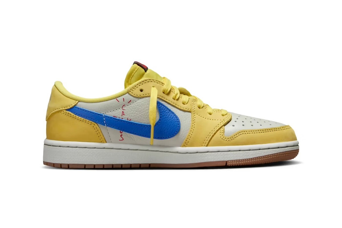 Nike Air Jordan 1 Low Women's OG SP Travis Scott Canary DZ4137-700