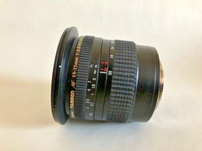 Tamron AF19-35 3.5-4.5 for Minolta w/hakuba wide mc 77