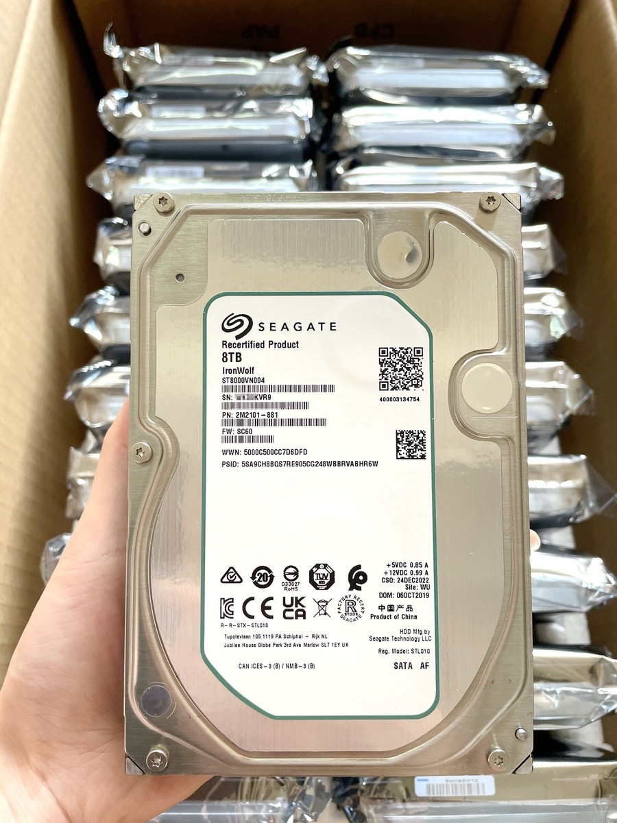 ST8000VN004 Seagate Ironwolf NAS 8TB 3.5 256M Enterprise SATA Hard