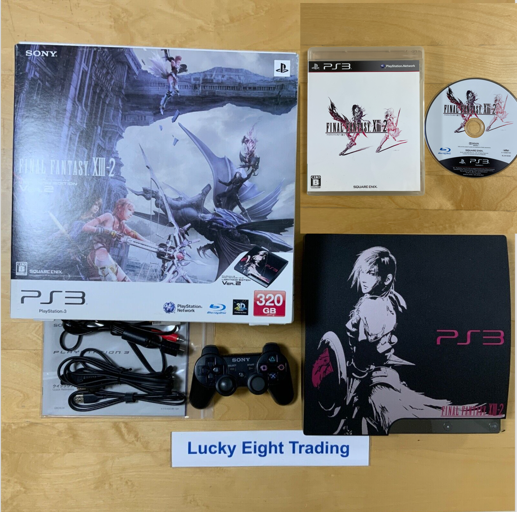 PS3 FF XIII 2 Lightning Edition 320GB Console Box Sony PlayStation