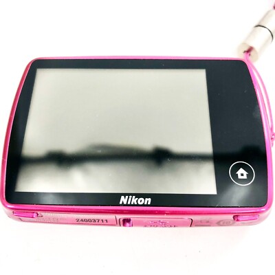 Nikon COOLPIX S01 Pink 10.1MP 3x Optical zoom Digital Camera Mini
