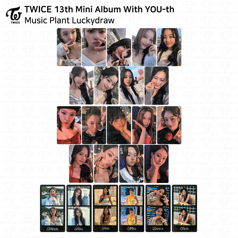 TWICE 13th Mini Album With YOU-th Music Plant Luckydraw Photocard