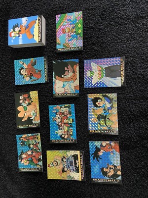Dragon Ball Z Rare chase cards 1-10 1996 funimation set NM base