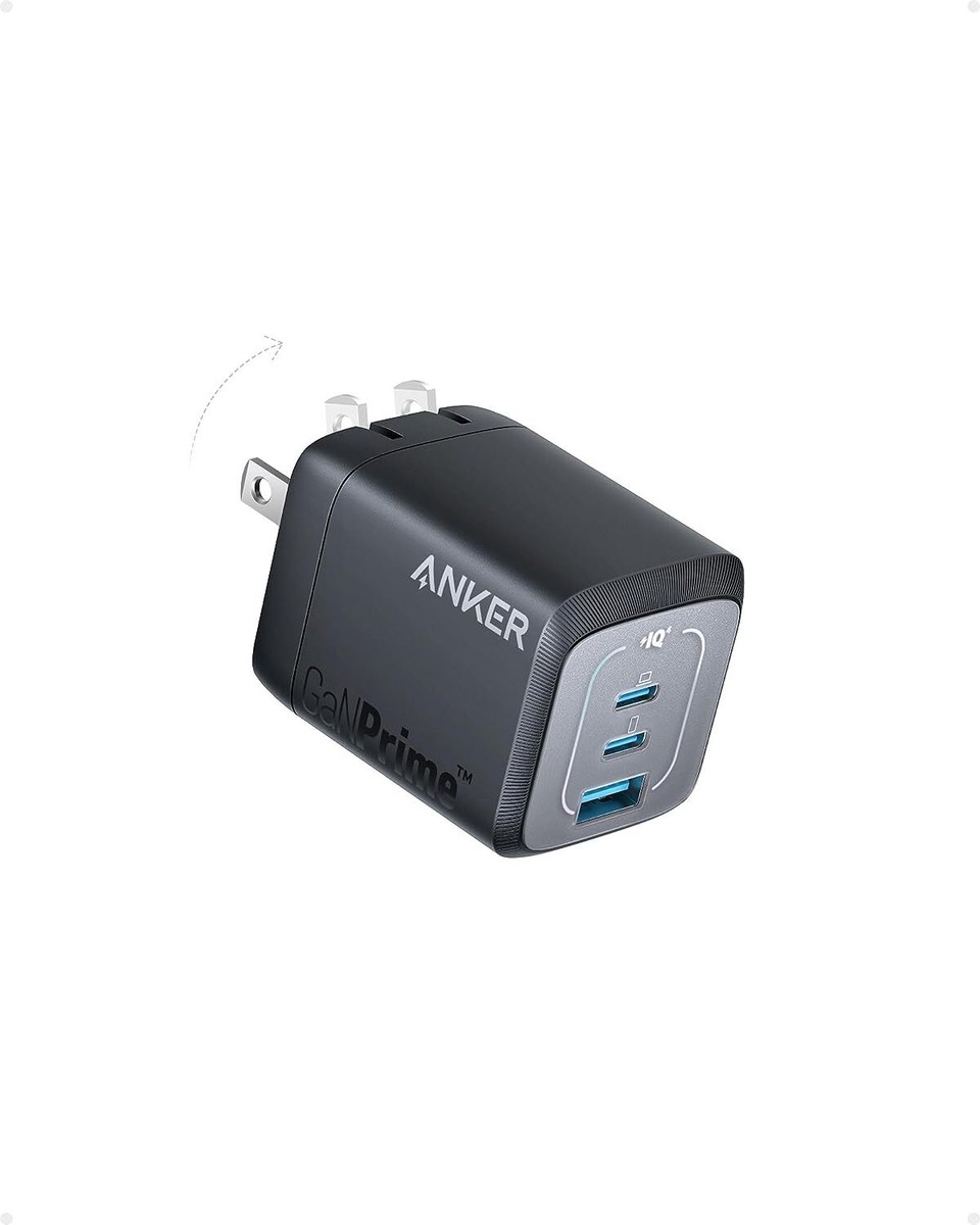 Anker Prime 67W USB C Wall Charger Adapter 3-Port GaN Charging for