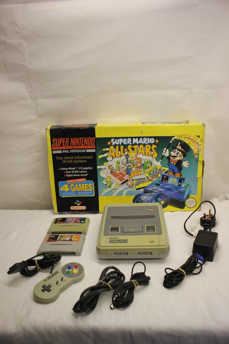 NINTENDO SNSP-001A (UKV) SUPER NES PAL CONTROL DECK ENTERTAINMENT