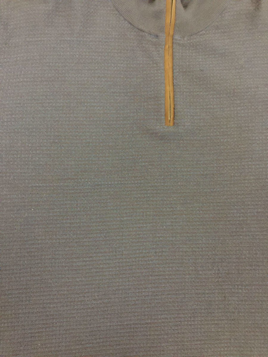 $995 Ermenegildo Zegna Men's Blue Wool Quarter-Zip Sweater Size