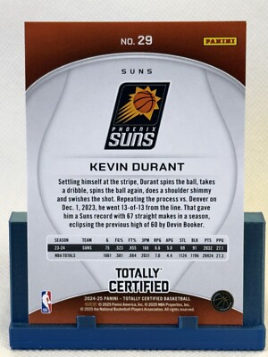 Kevin Durant 2024-25 Panini Totally Certified #29 Mirror Phoenix