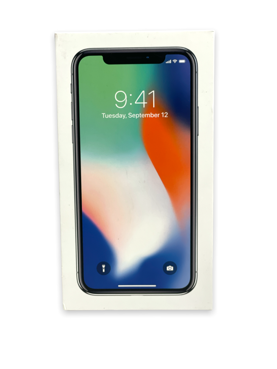 Original iPhone X, Silver 256GB EMPTY BOX -NO DEVICE- BOX ONLY