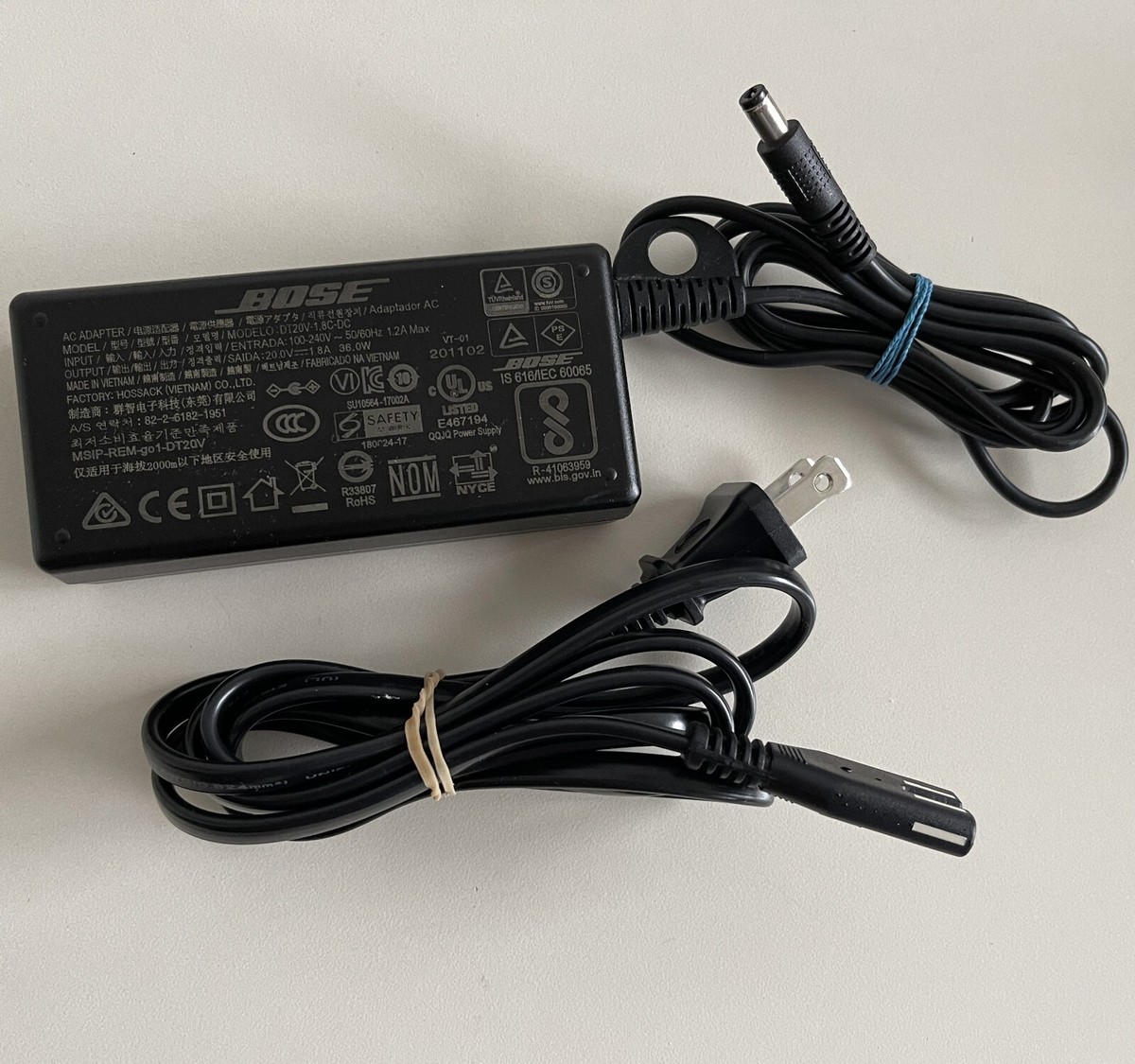 BOSE DT20V-1.8C-DC 20V 1.8A Power Supply Adapter MSIP-REM-go1