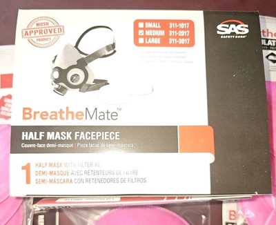 SAS Safety BreatheMate 311-2017 Half-Mask Respirator - Medium W/24