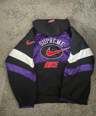 Very Rare Supreme Nike Hooded Sport Jacket Purple - Size XL | eBay UK