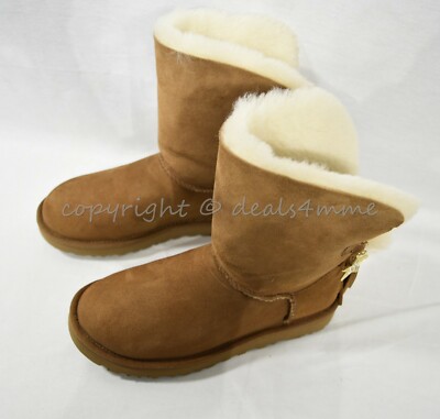 NIB UGG Classic Charm Boots in Chestnut Brown in US Women's Sizes
