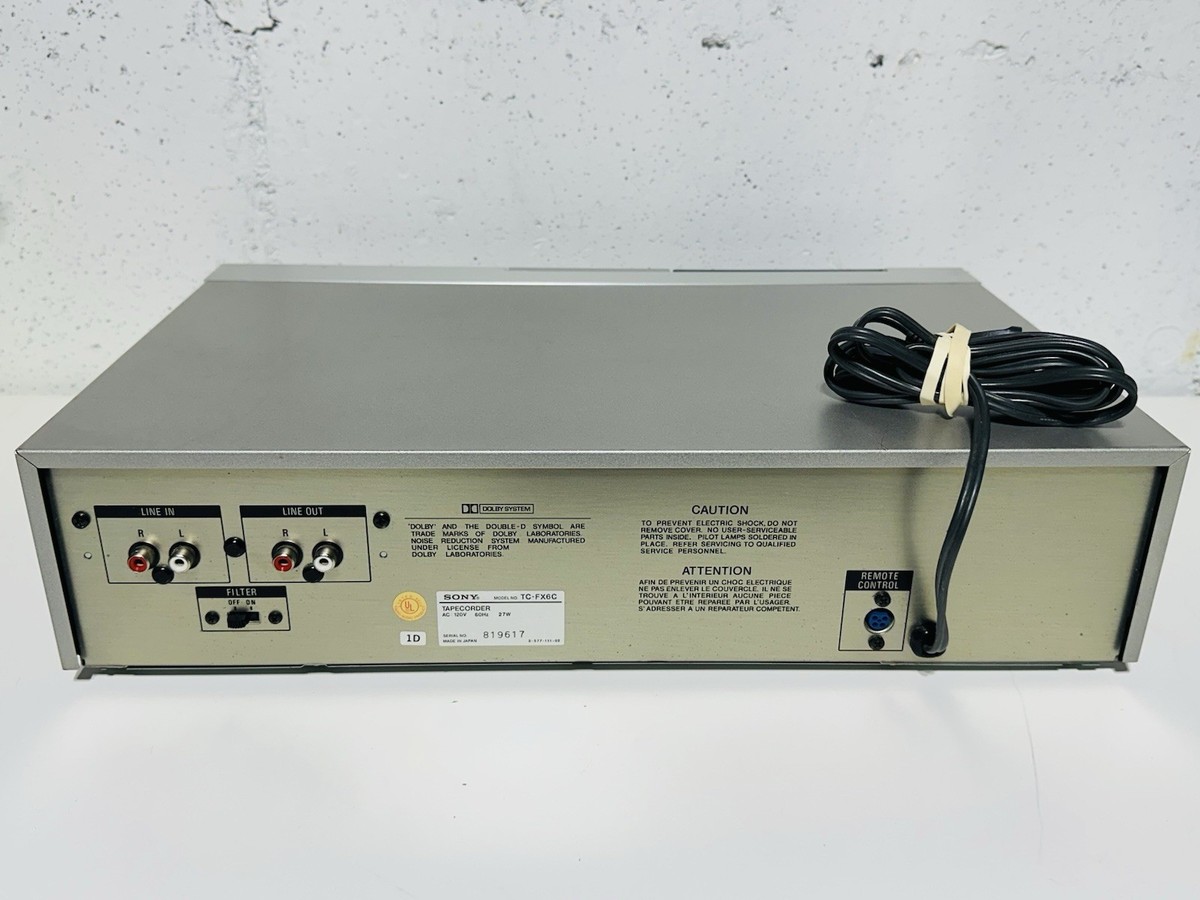Sony TC-FX6C Stereo Cassette Deck Dolby NR C/B Tested Working
