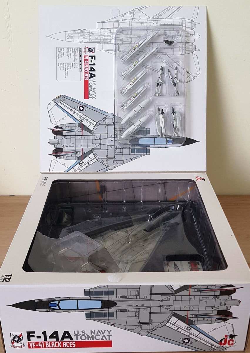F-14A Tomcat USN VF-41 Black Aces, AJ100, USS Nimitz, JC Wings JCW