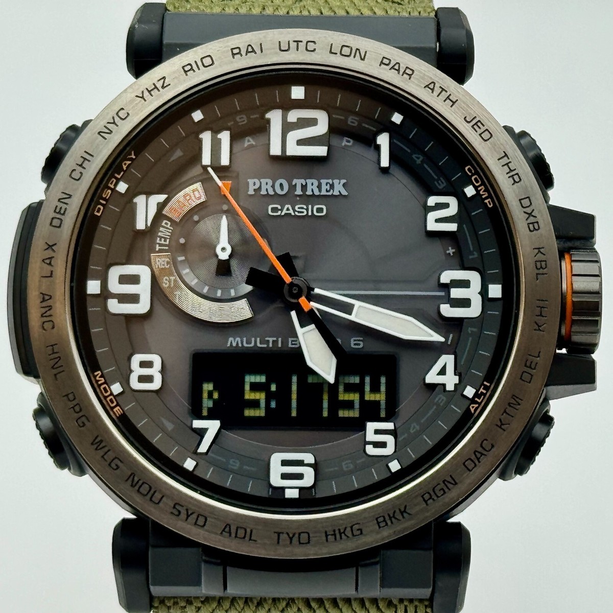 Brand New CASIO PRO TREK PRW-6600YB-3JF Solar Radio Triple Sensor