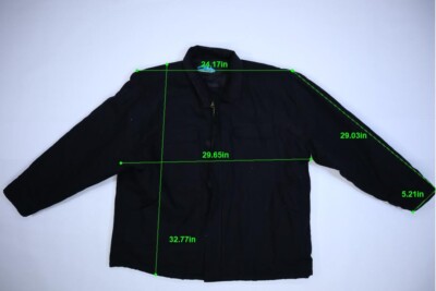 Tri-Mountain Black Canvas Walmart Full Zip Cold Weather Work